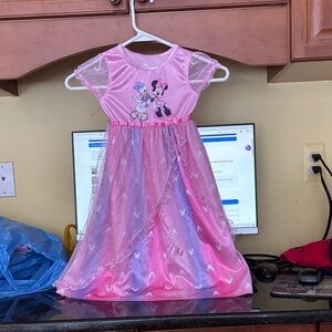 Girls Size 4T Pink Disney Junior Minnie and Daisy Nightgown